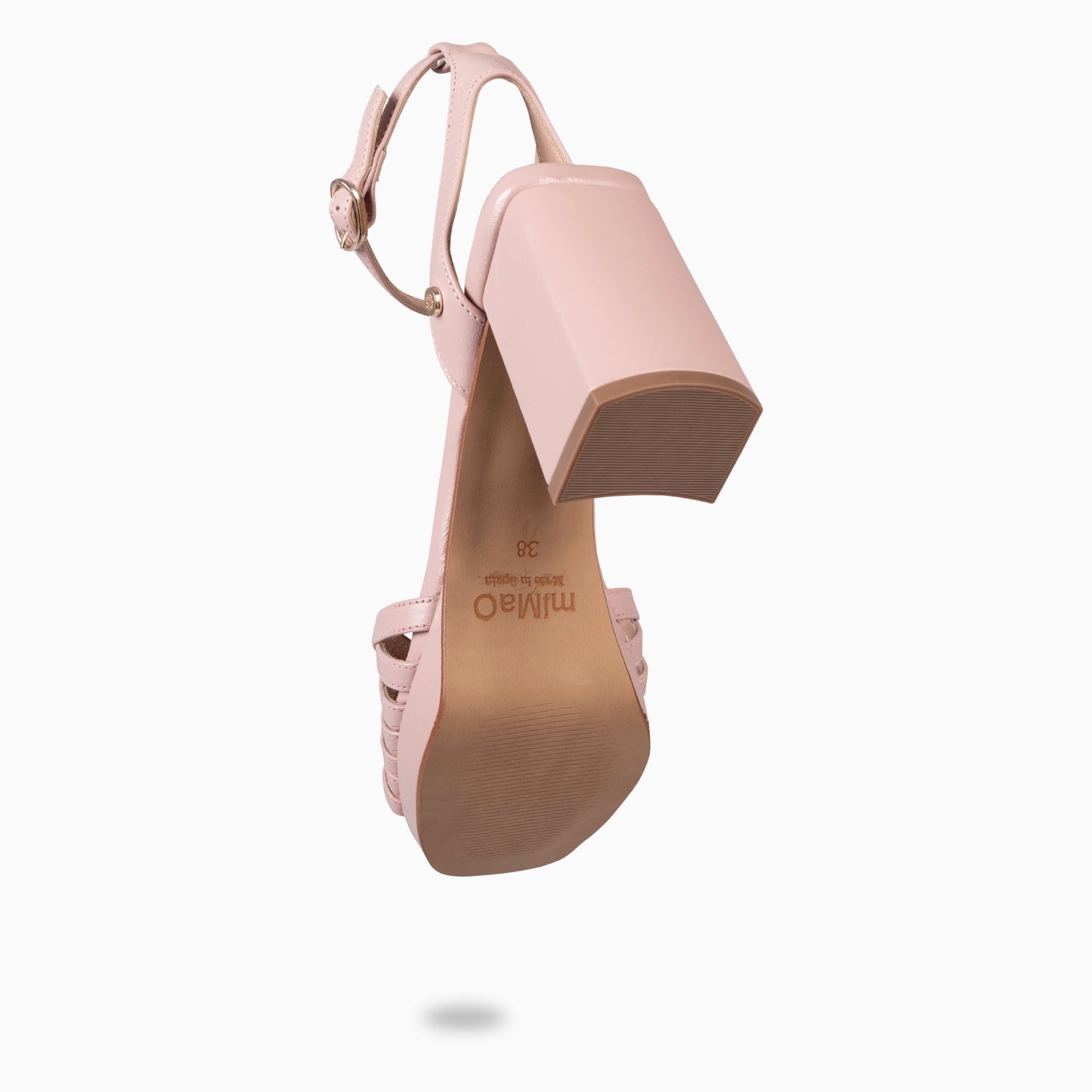 CRISTEL - SANDALIAS ELEGANTES DE TACÓN DE VESTIR NUDE