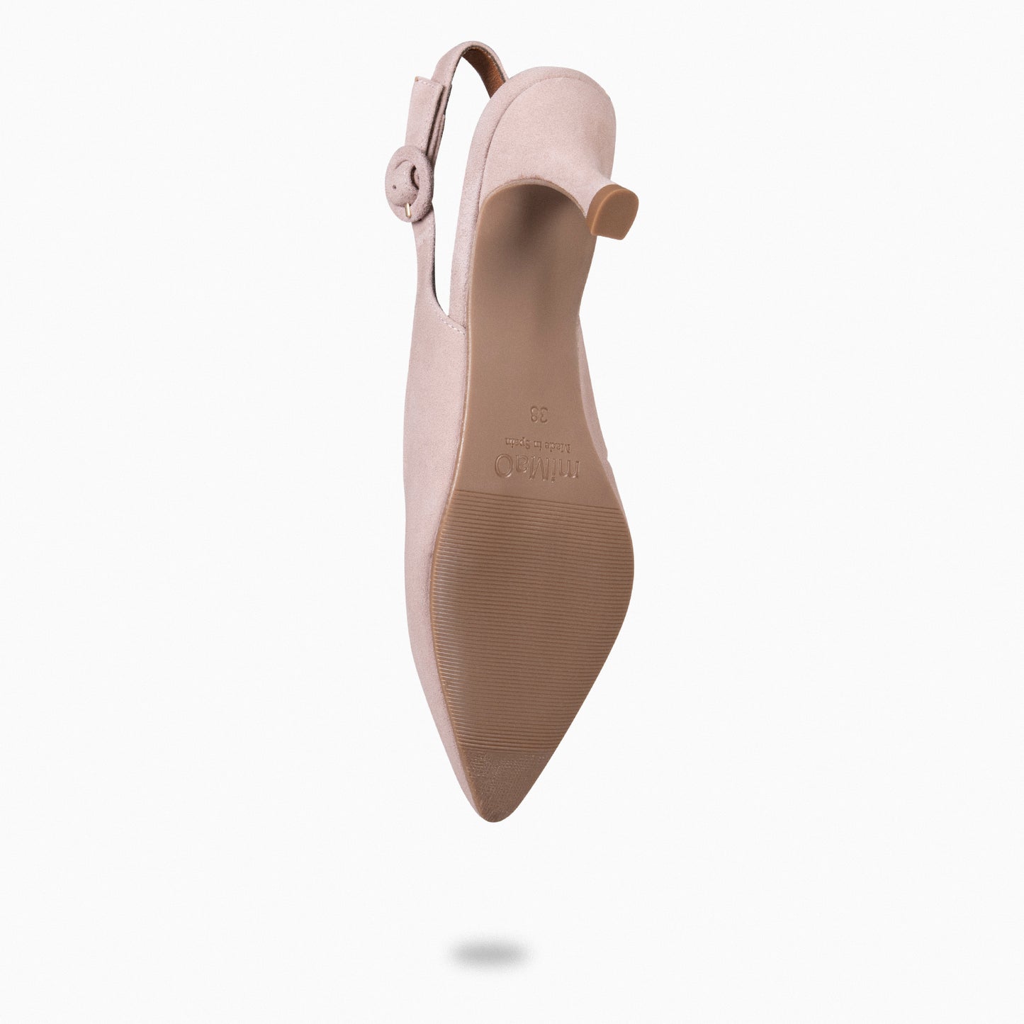 CARMEN – Zapatos de Tacón acampanado NUDE