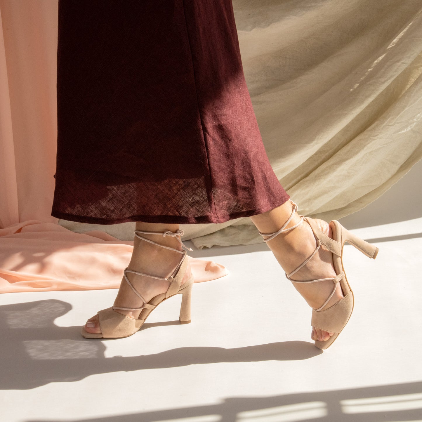 MONICA – SANDALIAS ELEGANTES DE TACÓN DE VESTIR NUDE