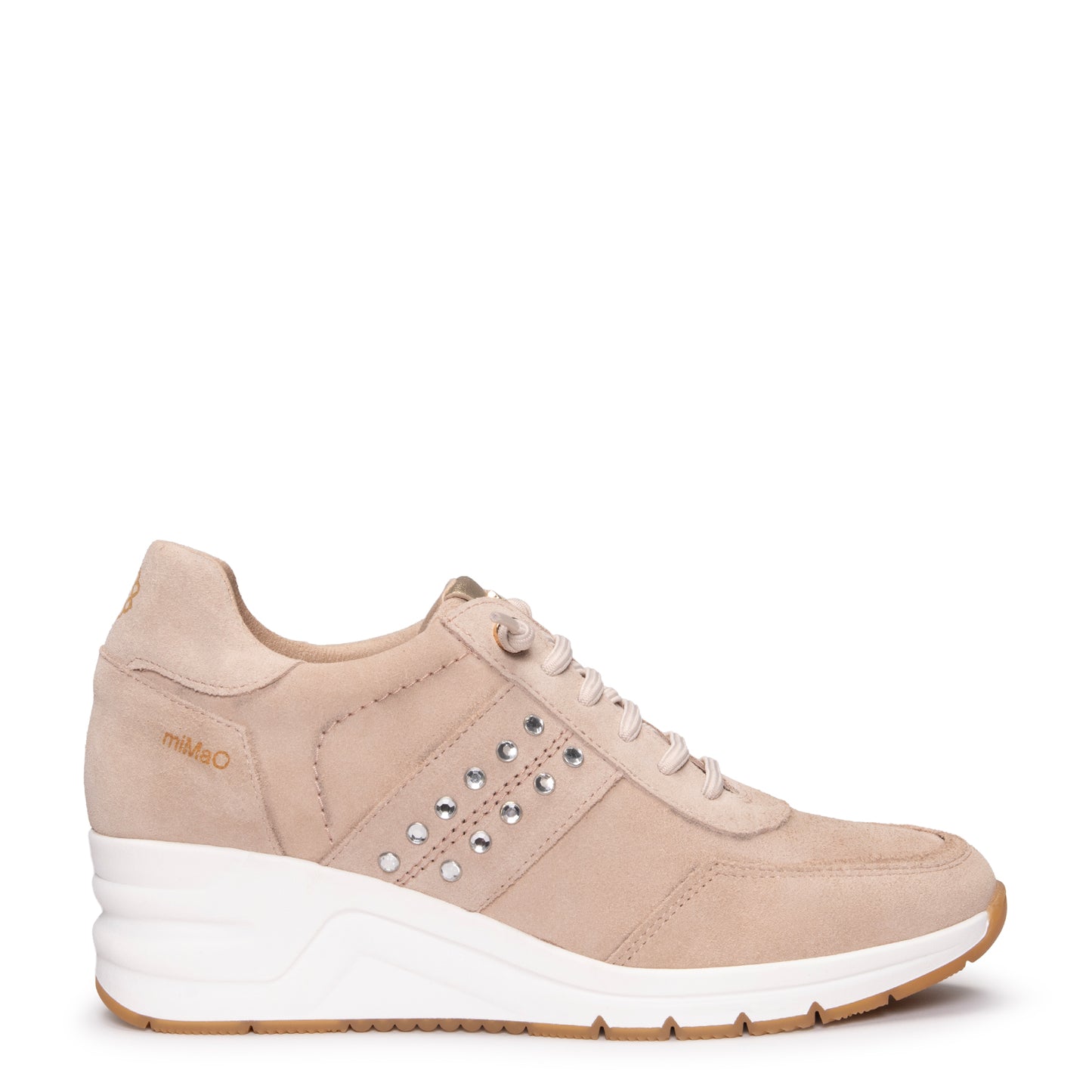 METZ - Zapatillas con cuña de ante  NUDE
