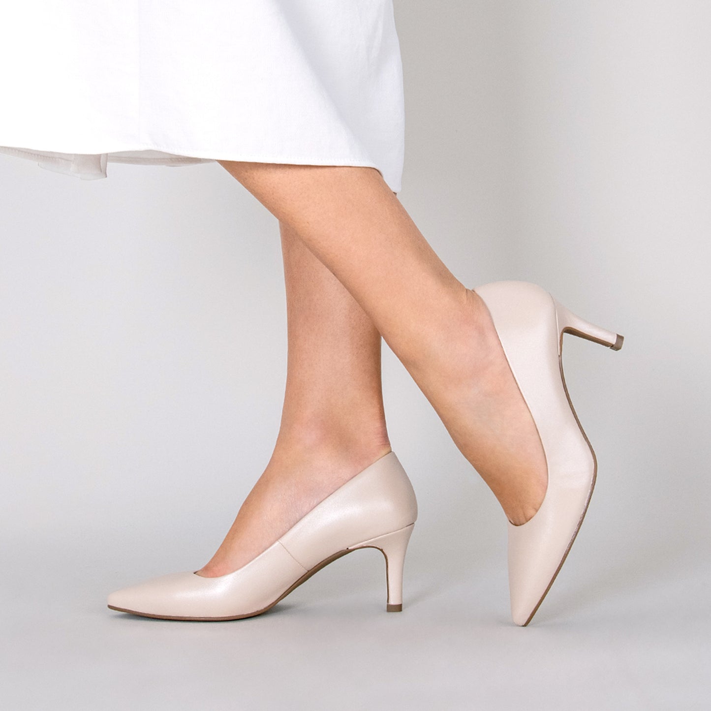 STILETTO SALON - Zapato de tacón de Aguja NUDE PERLA