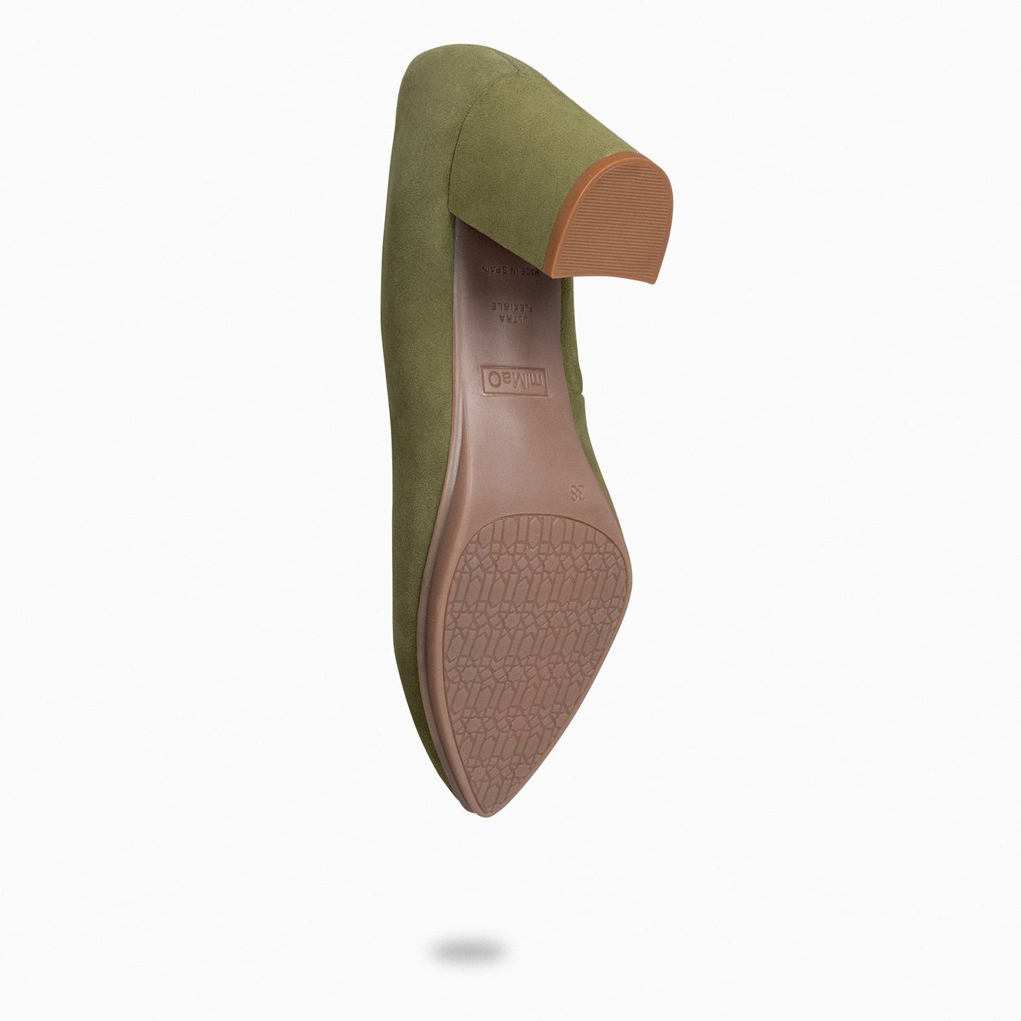 URBAN S - Zapatos de tacón medio de ante VERDE