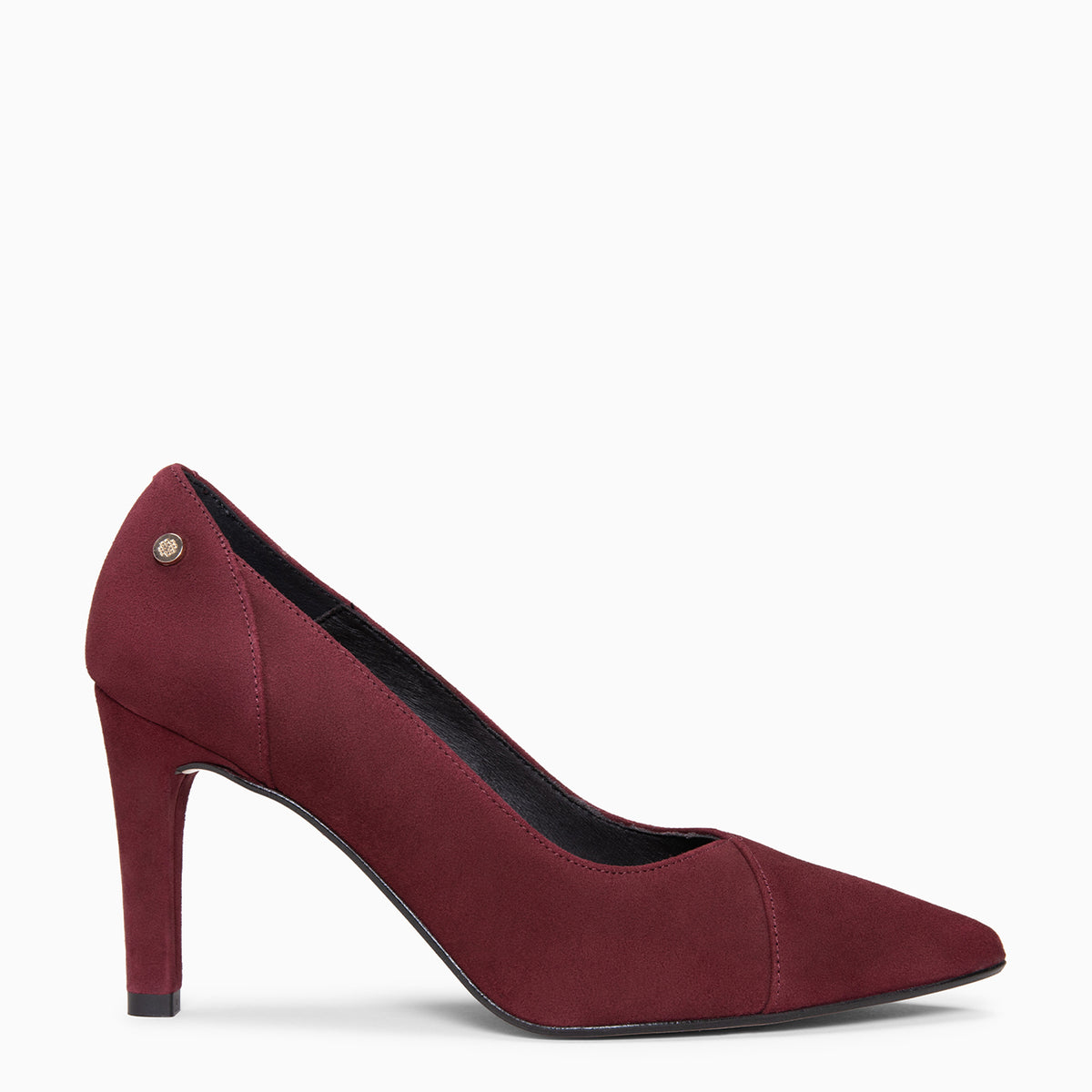 GLAM - Zapatos de salón de tacón alto de serraje BURGUNDY