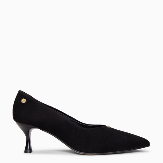 BERTA - Zapatos de tacón kitten NEGRO