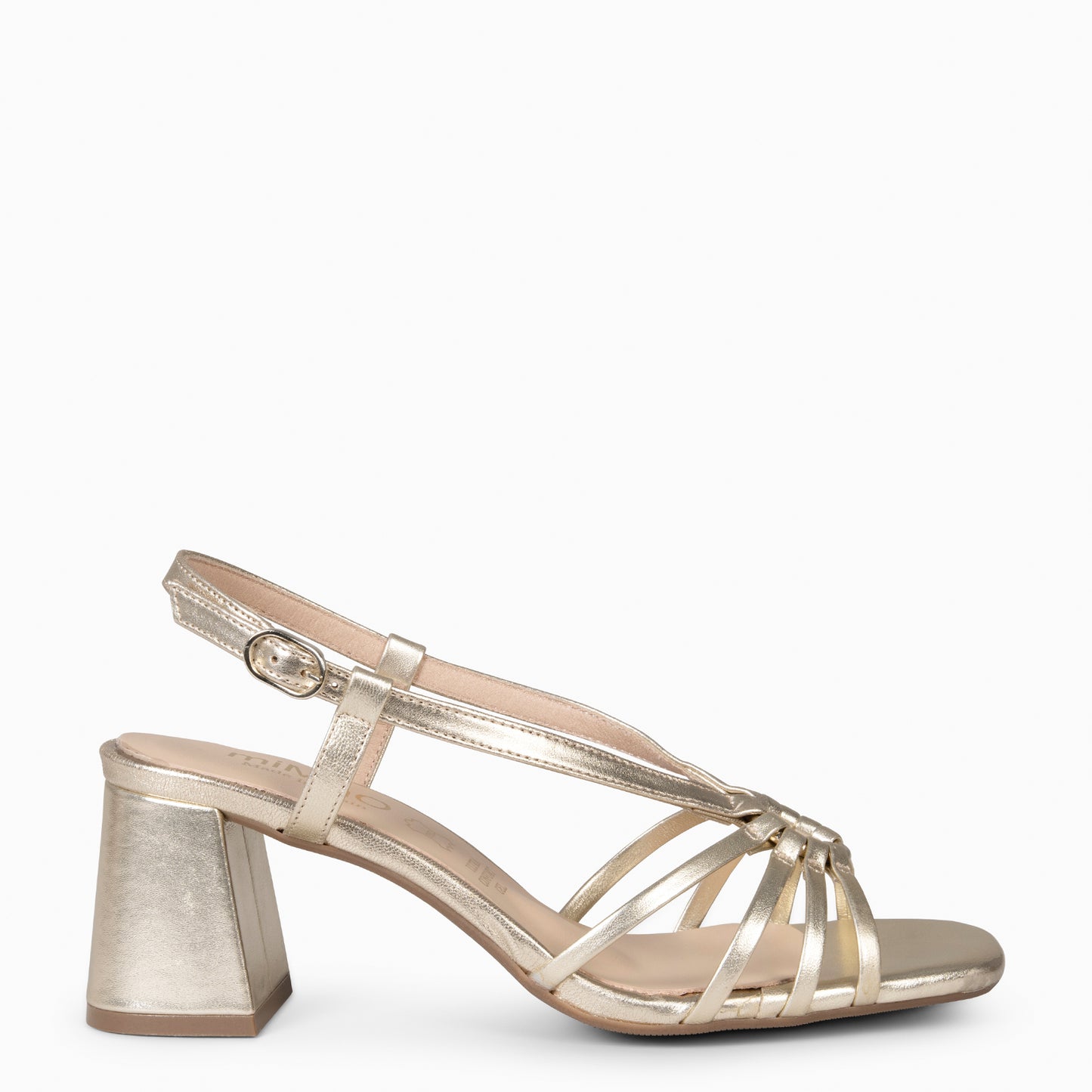 SOLEIL - Sandalias de tacón PLATINO
