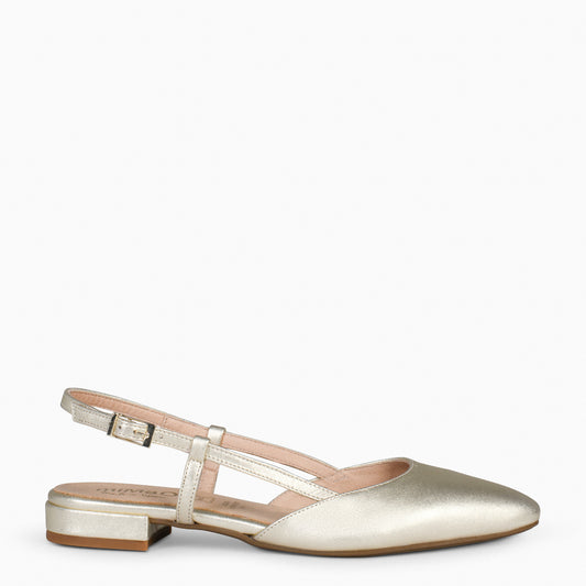 BRUNCH – Sapatos baixos PLATINUM Slingback