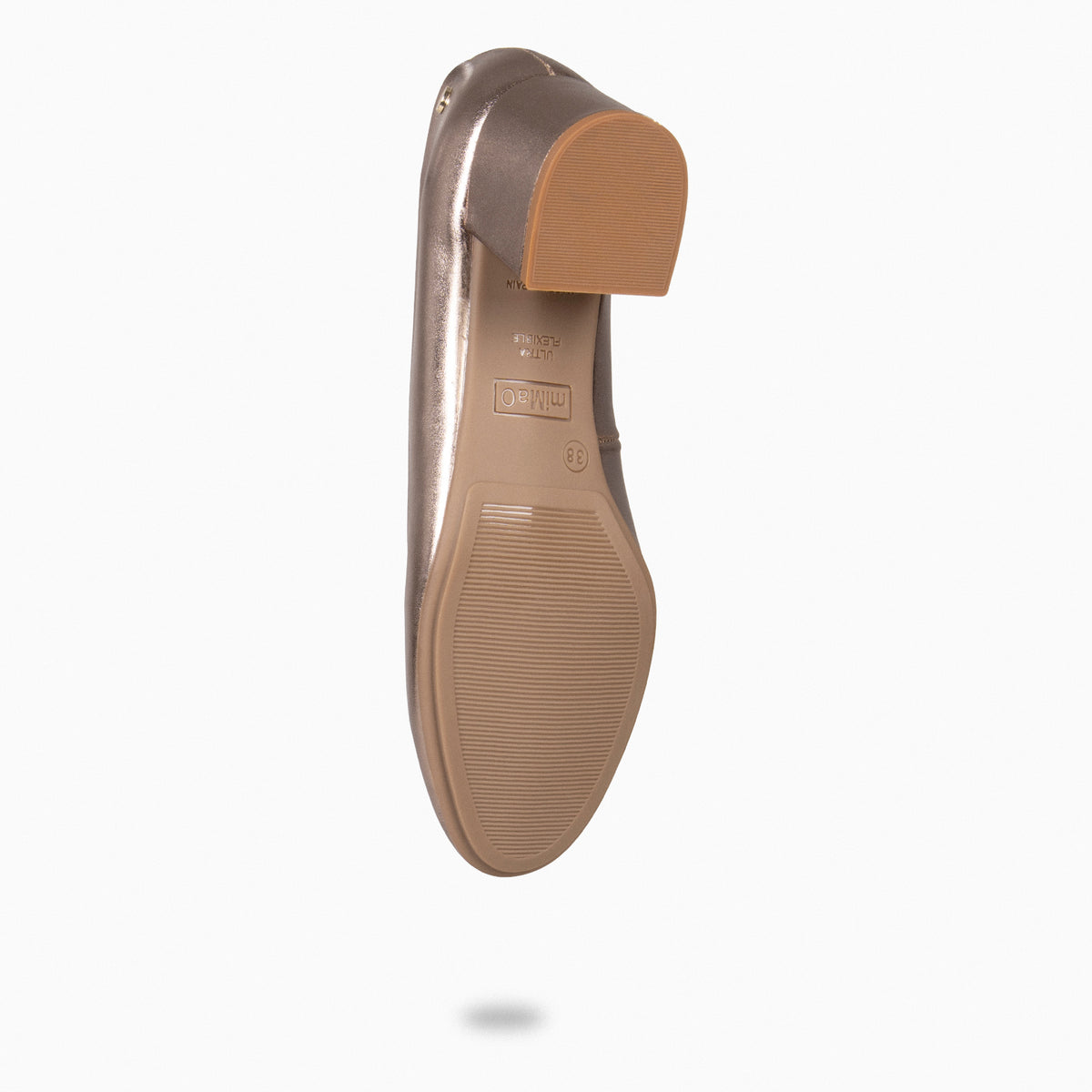 URBAN REDONDO SPLASH – Zapato de tacón bajo ORO