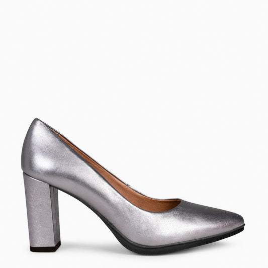 URBAN  SPLASH - Zapatos de tacón con piel metalizado en ROCA