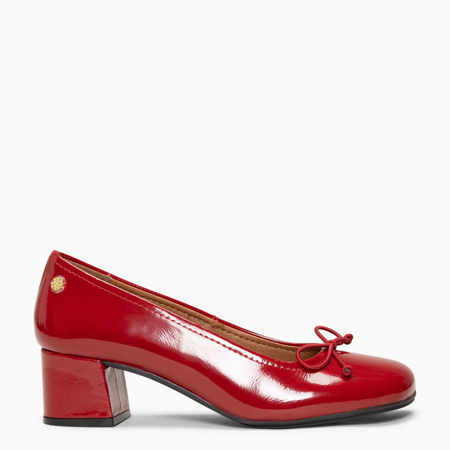 SILVANA - Bailarina Baresoft con tacón ROJO