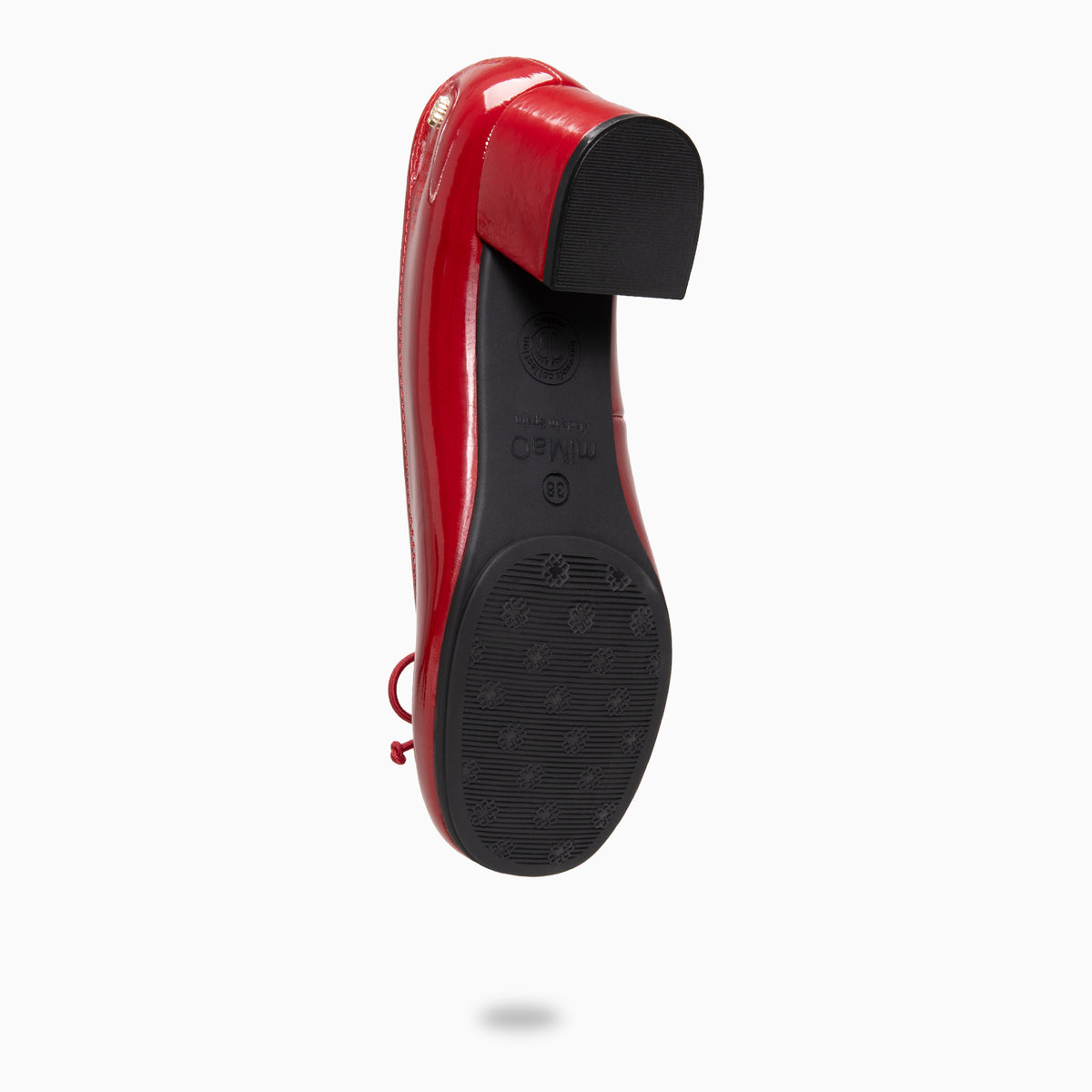 SILVANA - Bailarina Baresoft con tacón ROJO