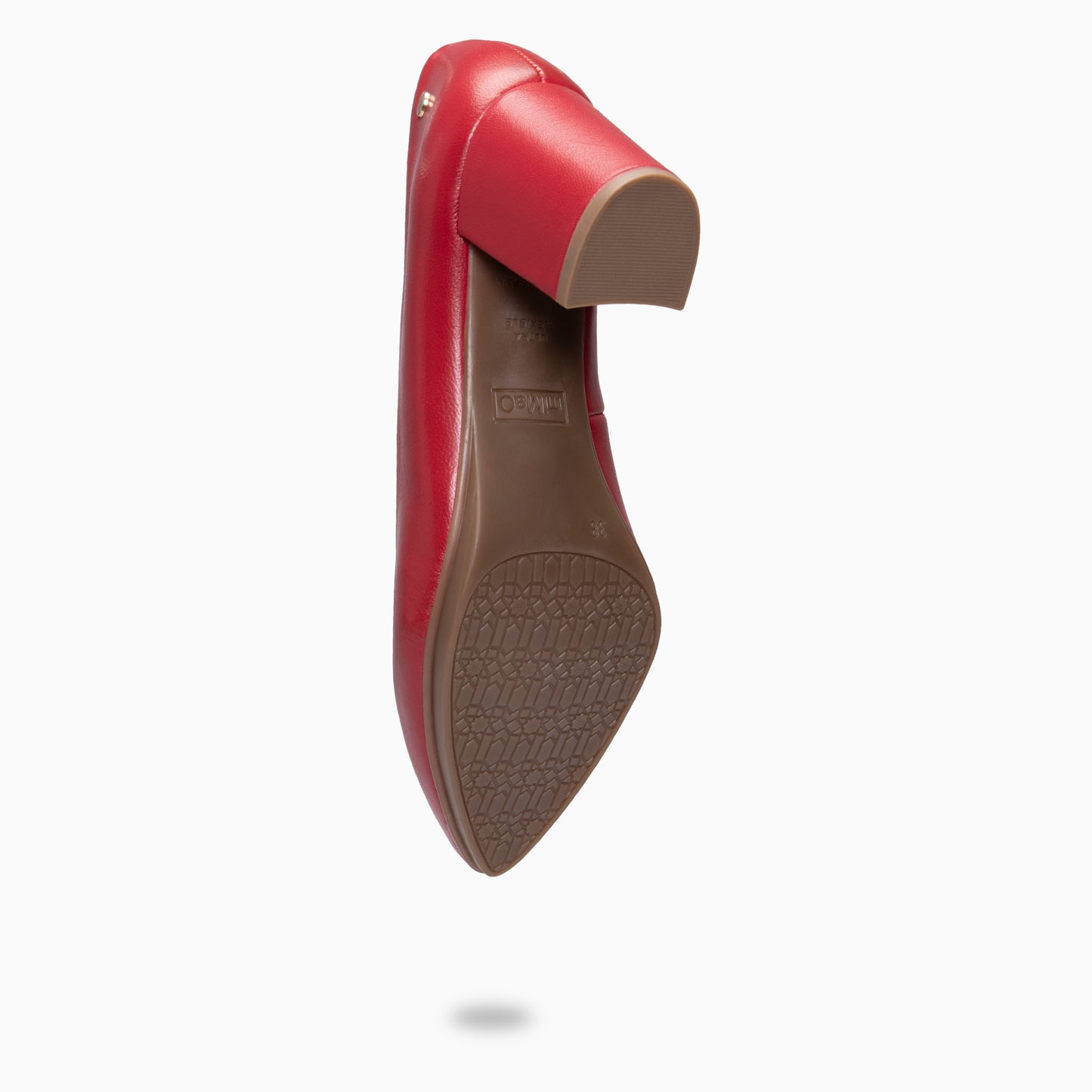 URBAN S SALÓN - Zapatos de tacón medio de napa ROJO