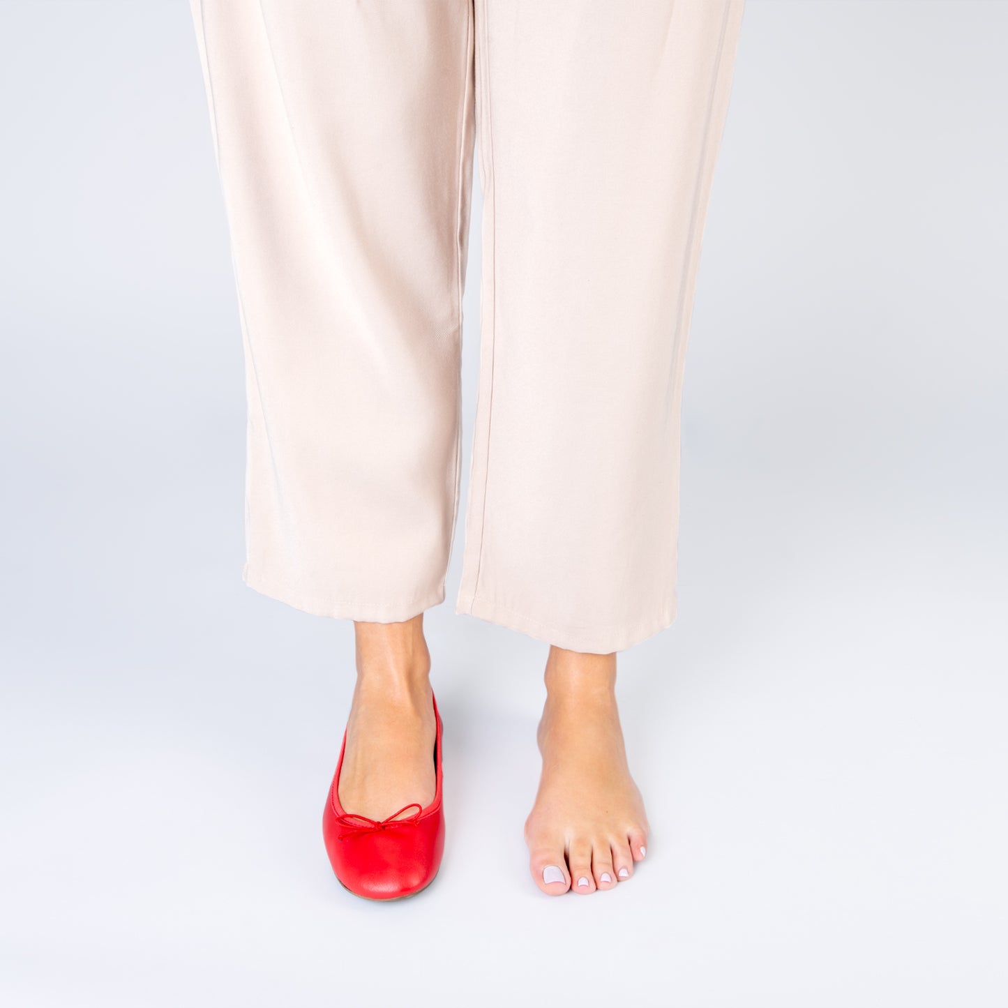 CAMPANILLA - BAILARINA ESTILO BAREFOOT ROJO