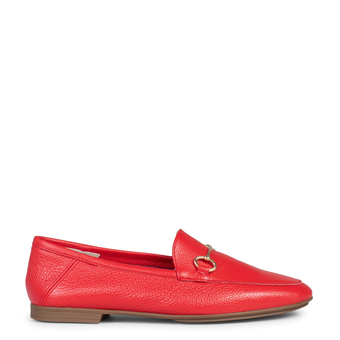 STYLE – Mocasines planos con adorno metalizado ROSSO