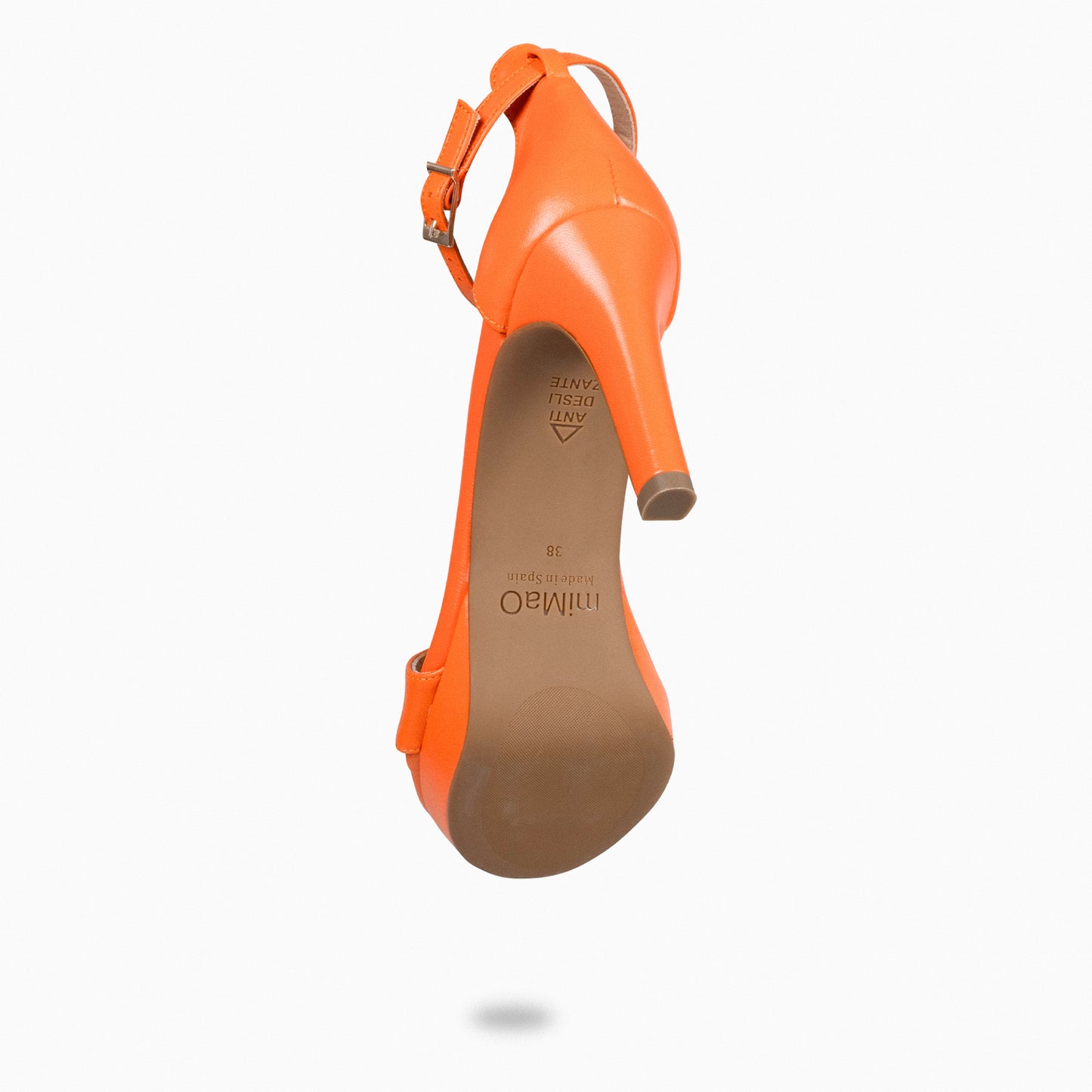 FIESTA - Sandalias de tacón alto y plataforma  NARANJA