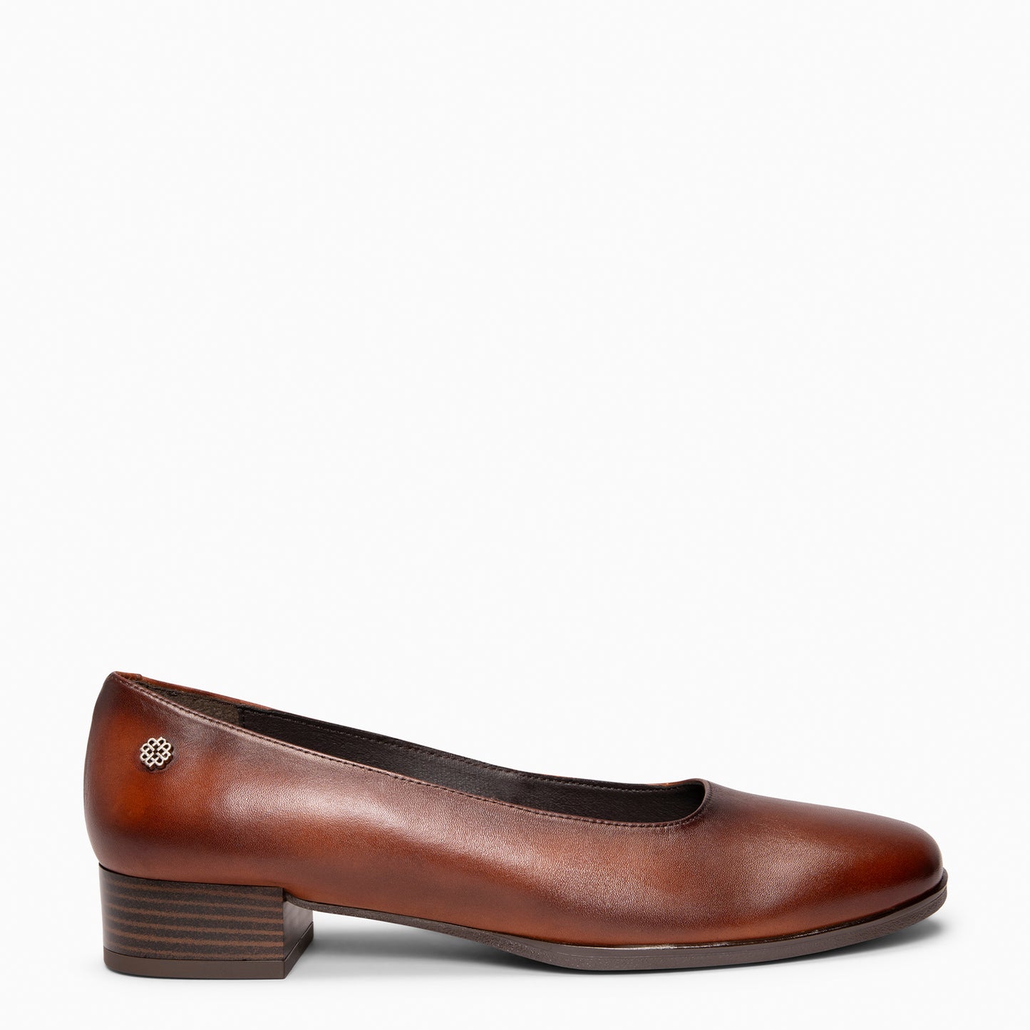 URBAN WIN – Zapato urban de punta cuadrada TABACO