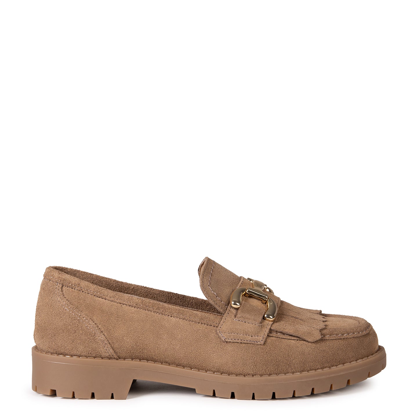 BOLTON - Mocasines suela track TAUPE