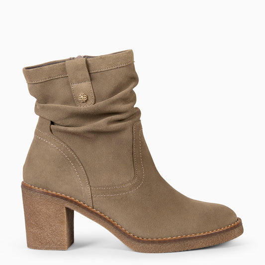 OREGON - Botines de tacón TAUPE