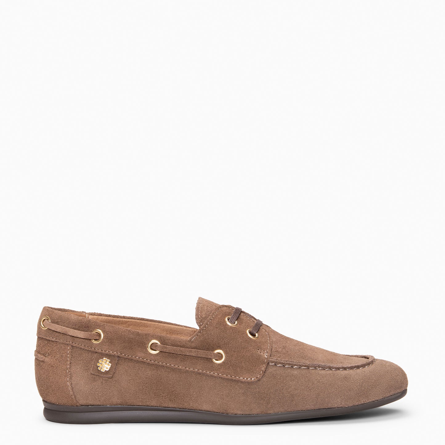 COLLINS - Náuticos de piel craquelada TAUPE