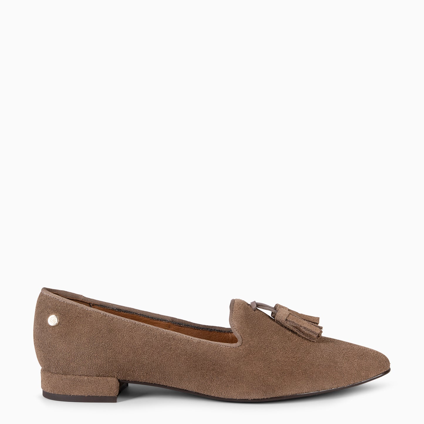 ADISA  – Mocasines de piel de serraje TAUPE