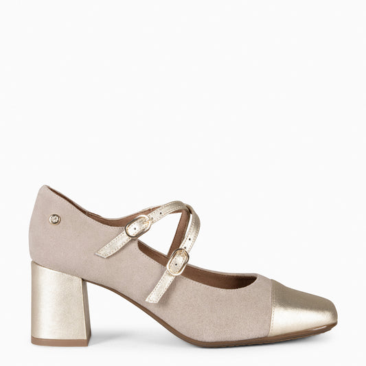 LIDIA – NAPPA MARY AVEC BRACELET TAUPE