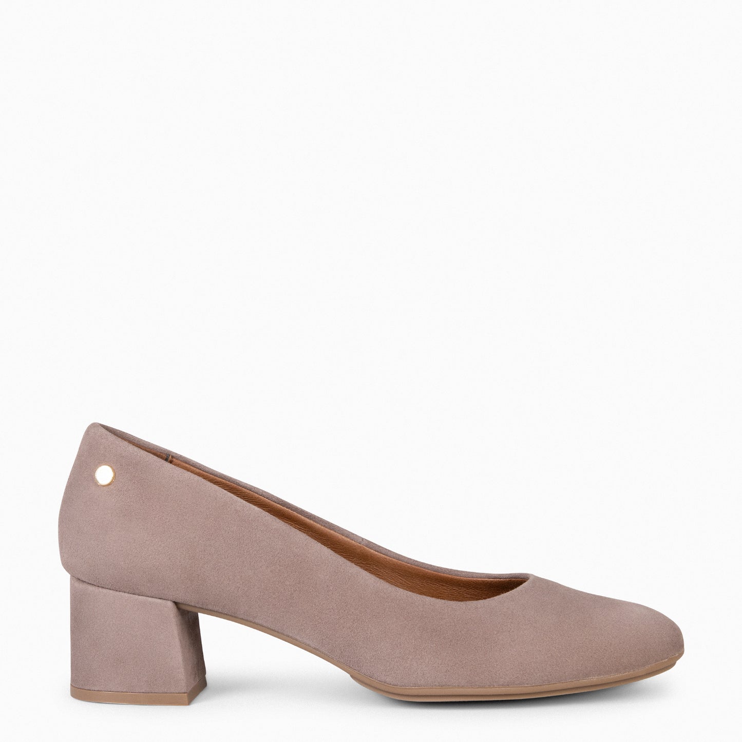 URBAN REDONDO - Zapatos de tacón de ante TAUPE
