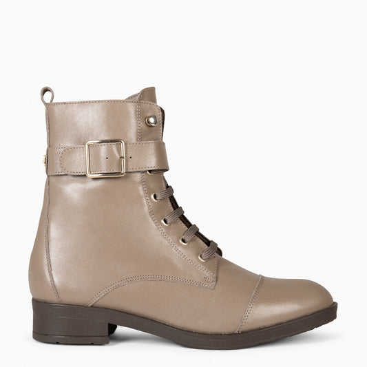 BELFAST - Bottine casual femme TAUPE