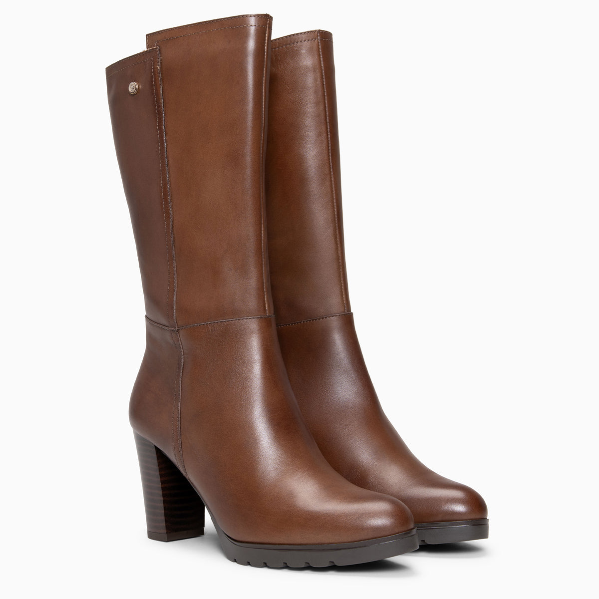 ARIANA – Botas de tacón y plataforma TAUPE