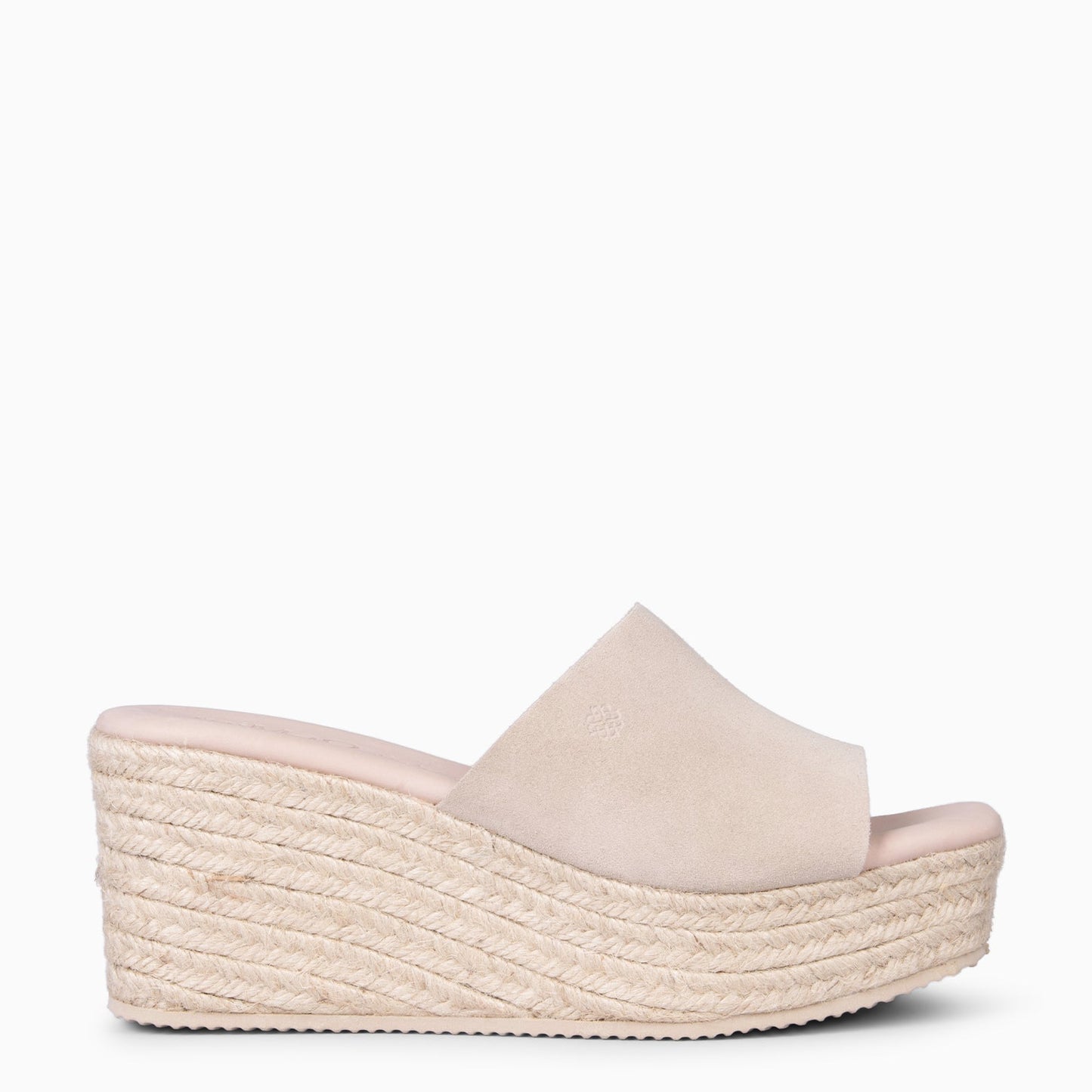 MAIRA - Cuñas con plataforma de esparto BEIGE