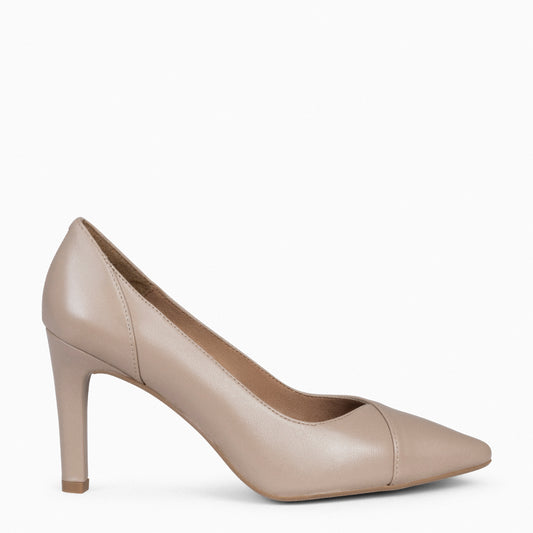 GLAM - Zapatos de tacón alto para mujer TAUPE