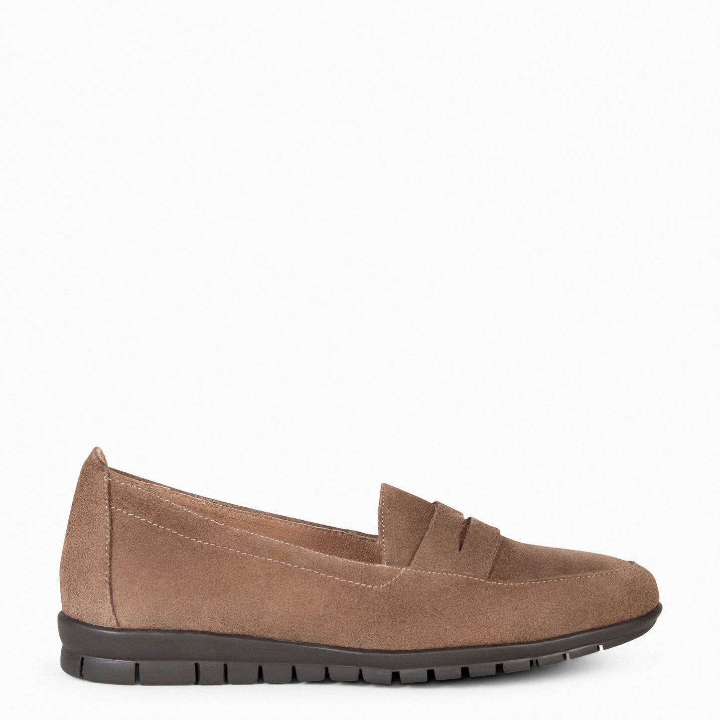 360 – Mocasines con antifaz y cuña interna TAUPE