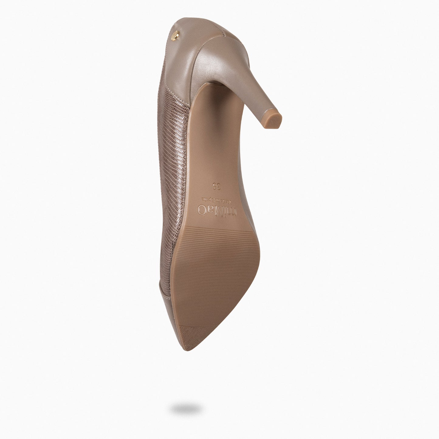 GLAM NIGHT– ZAPATOS ELEGANTES DE TACÓN ALTO TAUPE