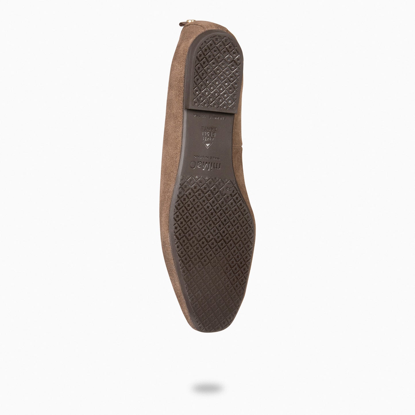 SLIPPER – Mocassins TAUPE de salto baixo