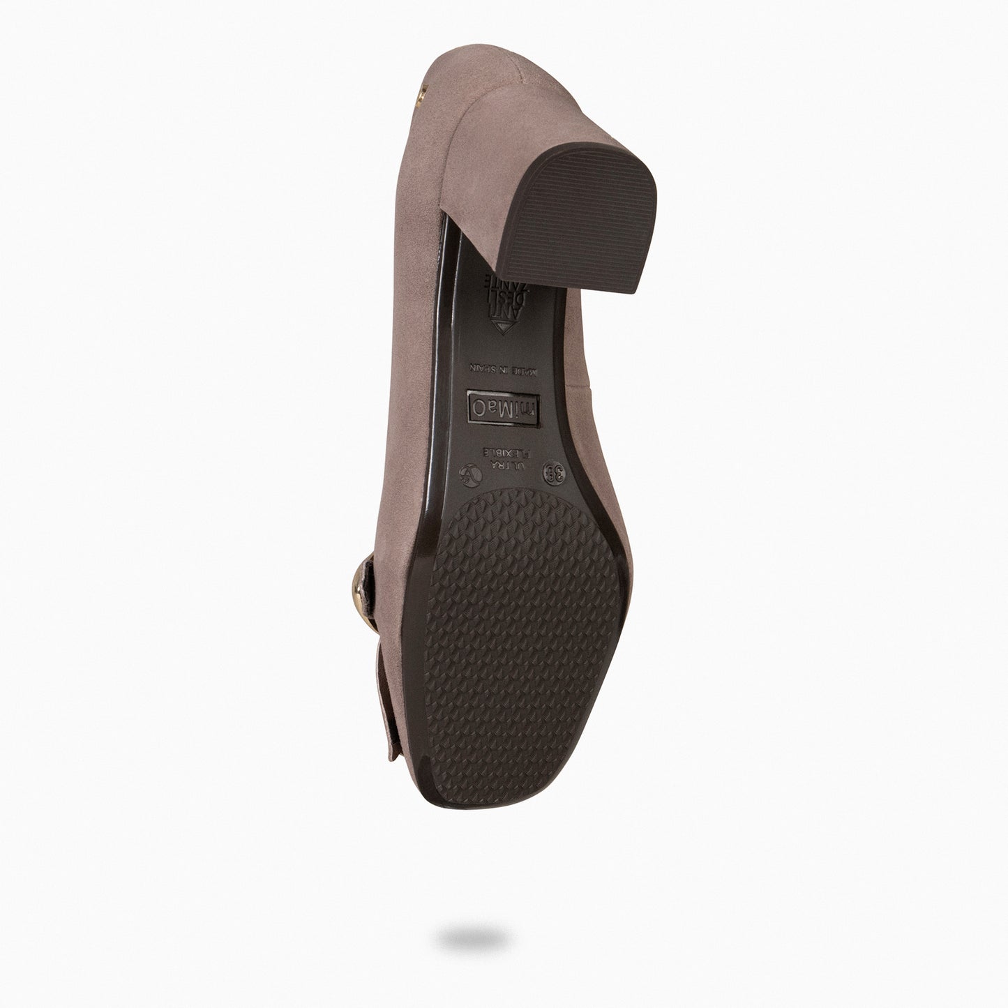 SISSI – Mocasines de tacón ancho TAUPE