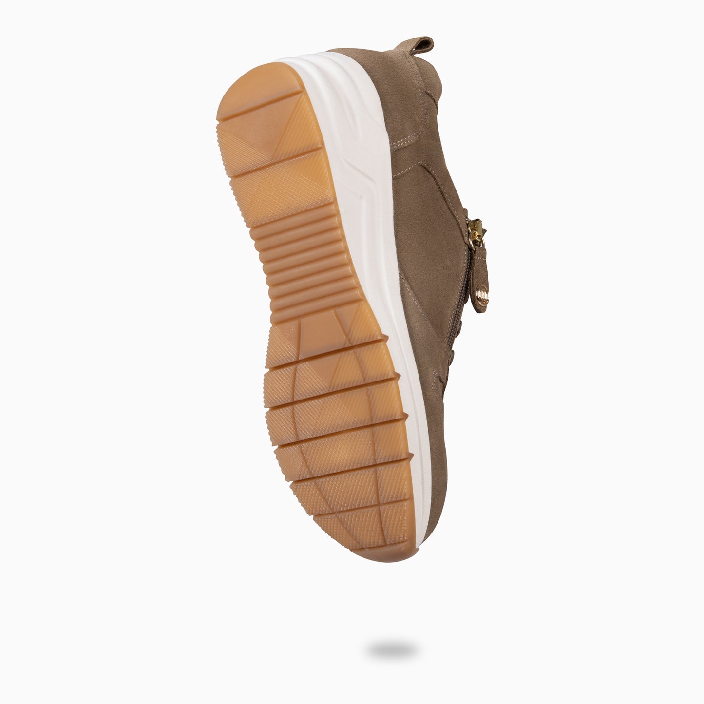 ARLES – Zapatillas deportivas con adorno cremallera TAUPE