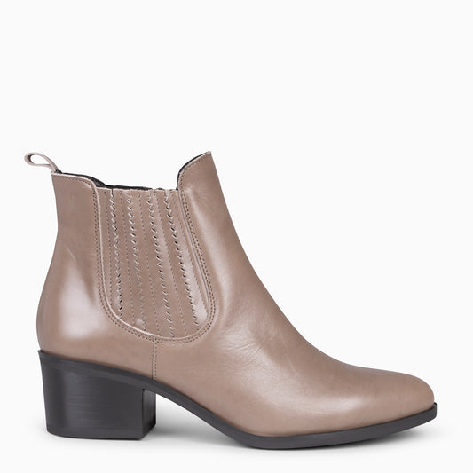 SHELLY - Botines camperos Mujer TAUPE