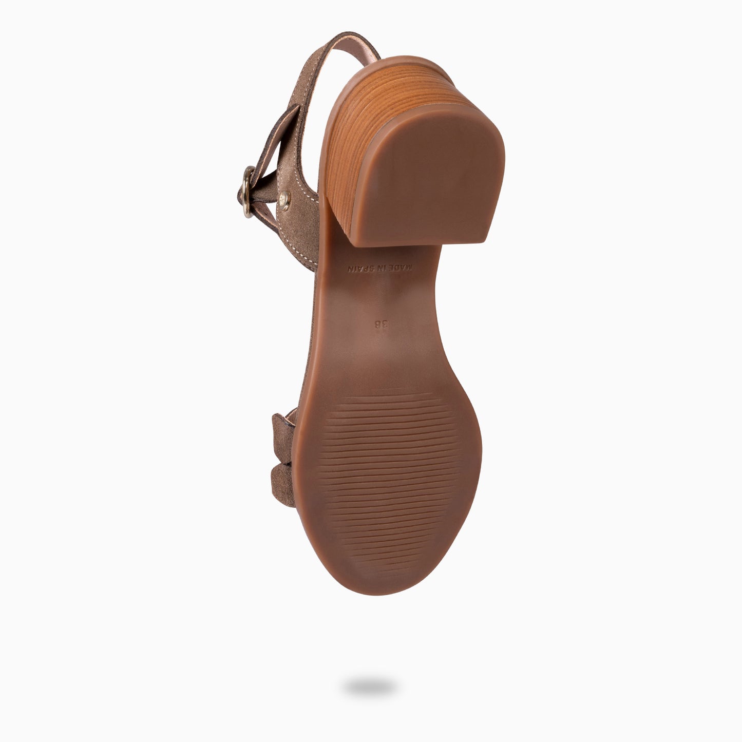 LETY - SANDALIA DE TACÓN DE VESTIR MARRÓN