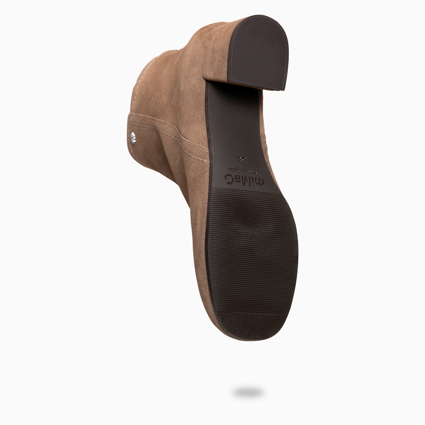 COLMAR - Botines elegantes de piel TAUPE