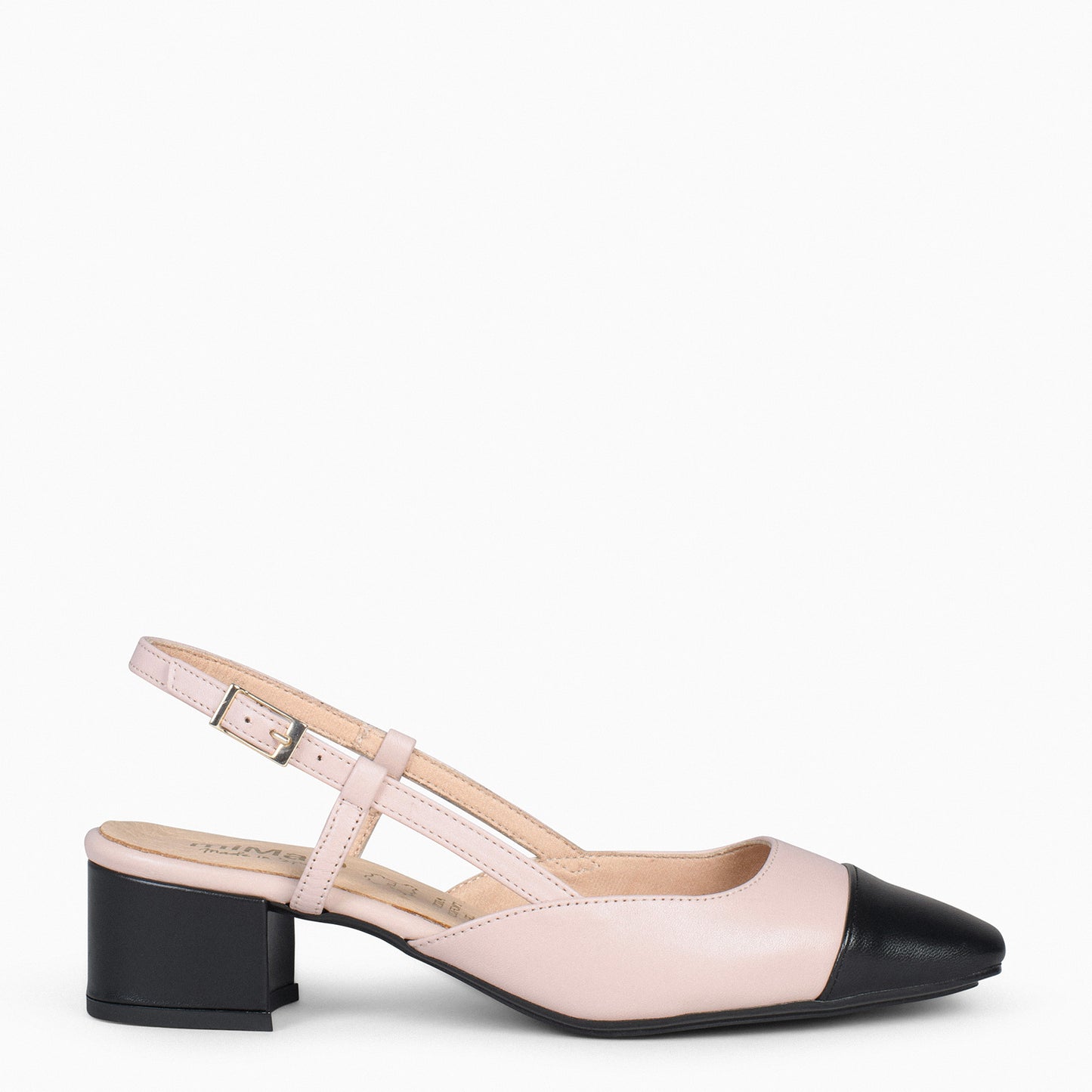 AUDREY - Zapatos destalonados con puntera NUDE