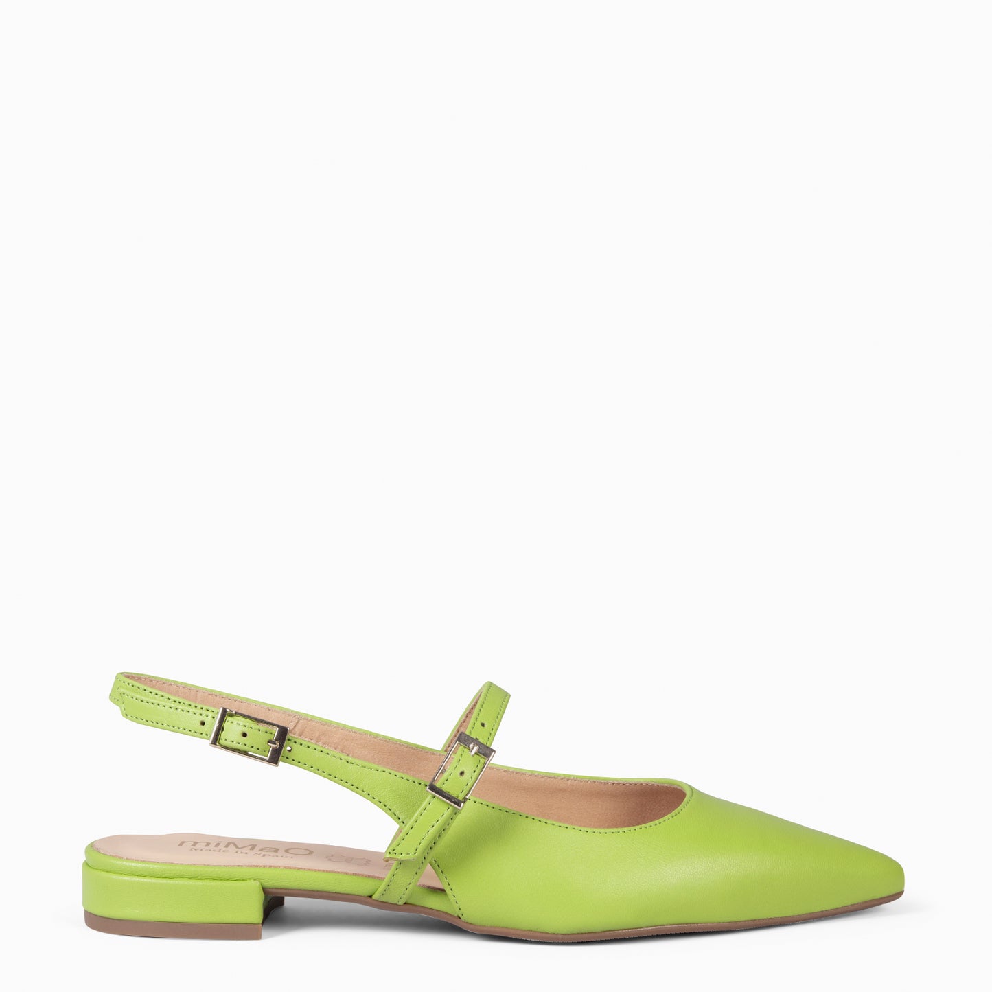 EVA – Zapatos elegantes destalonados VERDE PISTACHO