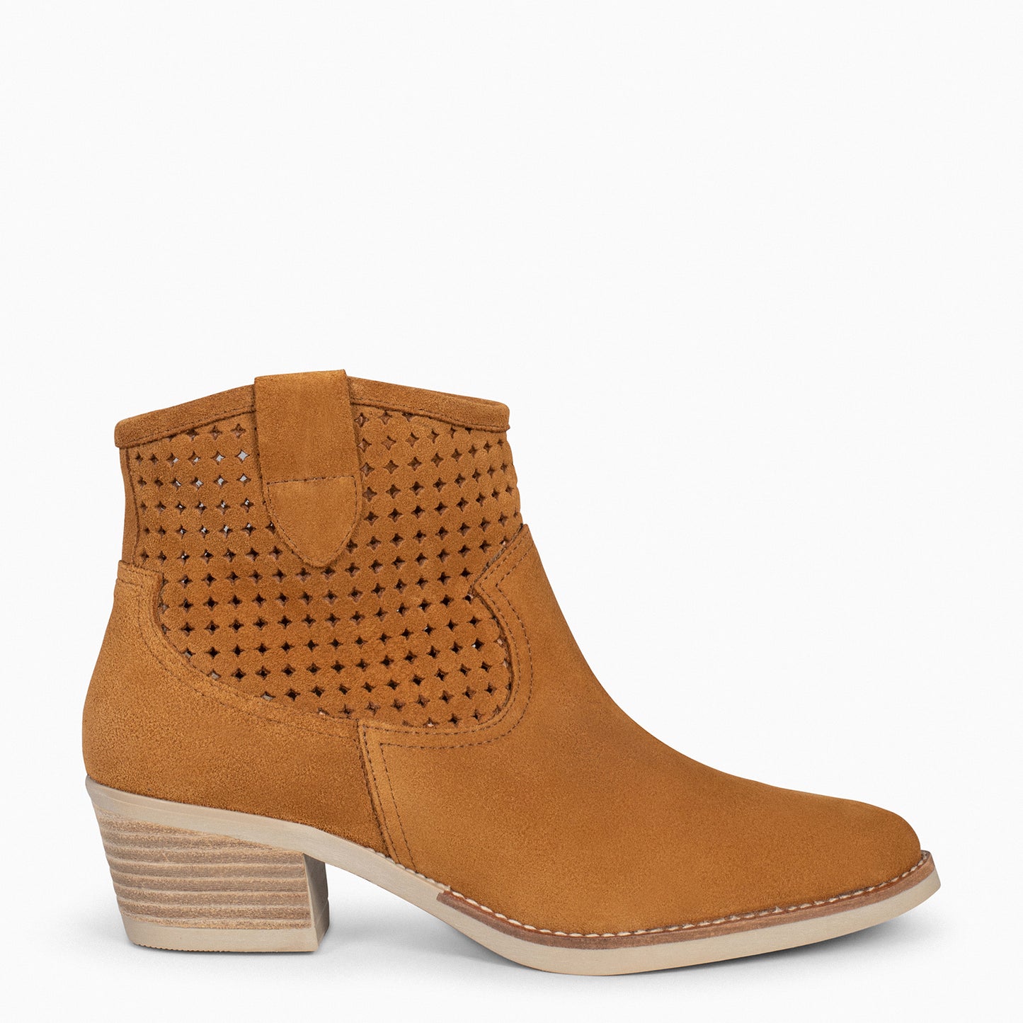 HOUSTON – Botins cowboy com salto CAMEL