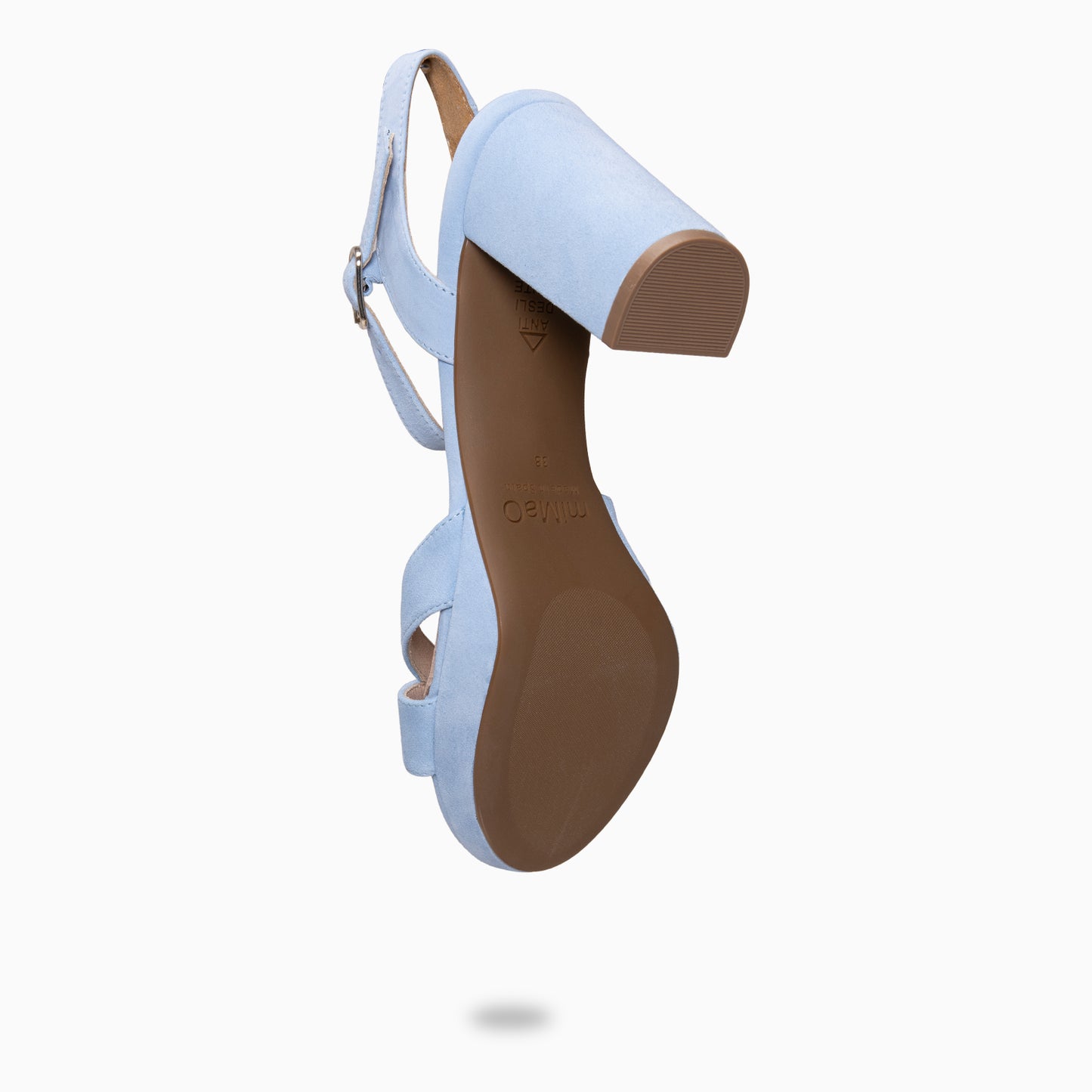 PARIS – Sandalias de fiesta con tacón alto y plataforma AZUL CLARO