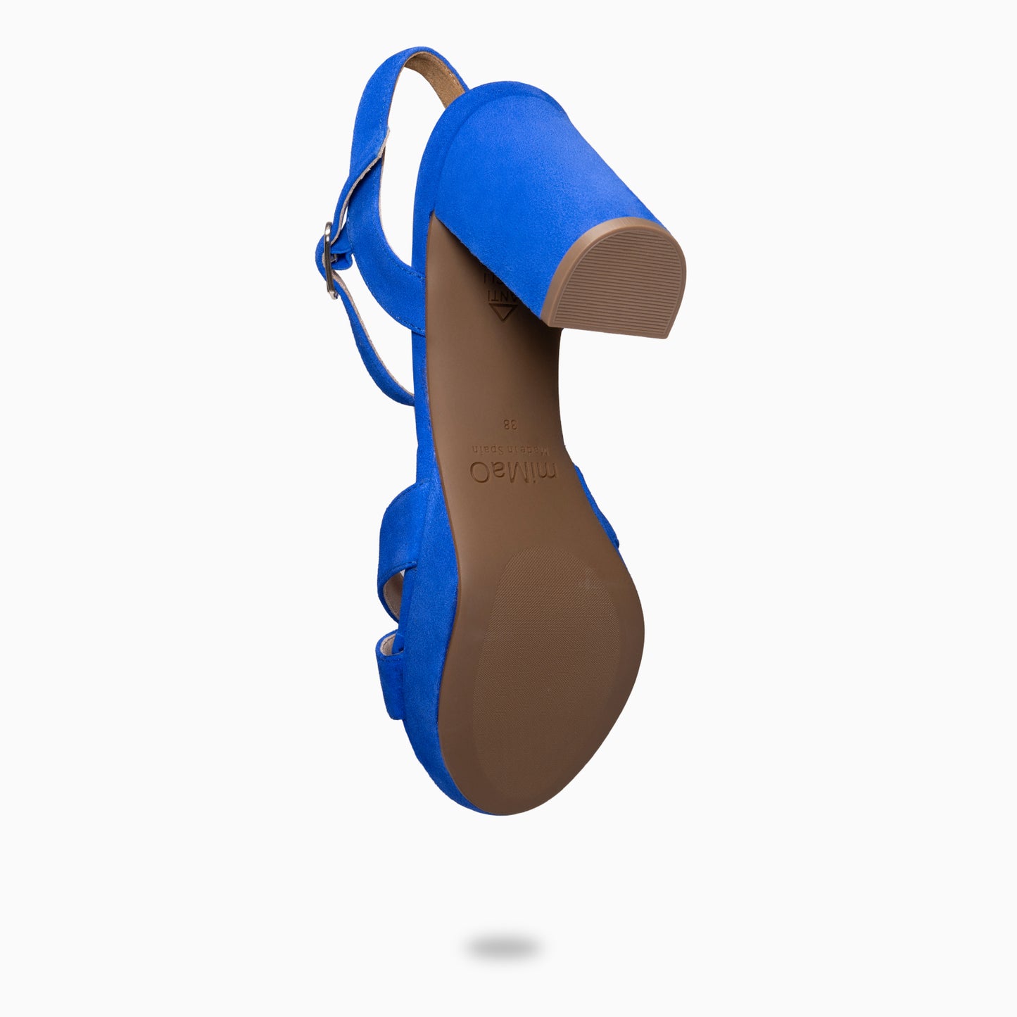 PARIS – Sandalias de fiesta con tacón alto y plataforma AZUL ELÉCTRICO