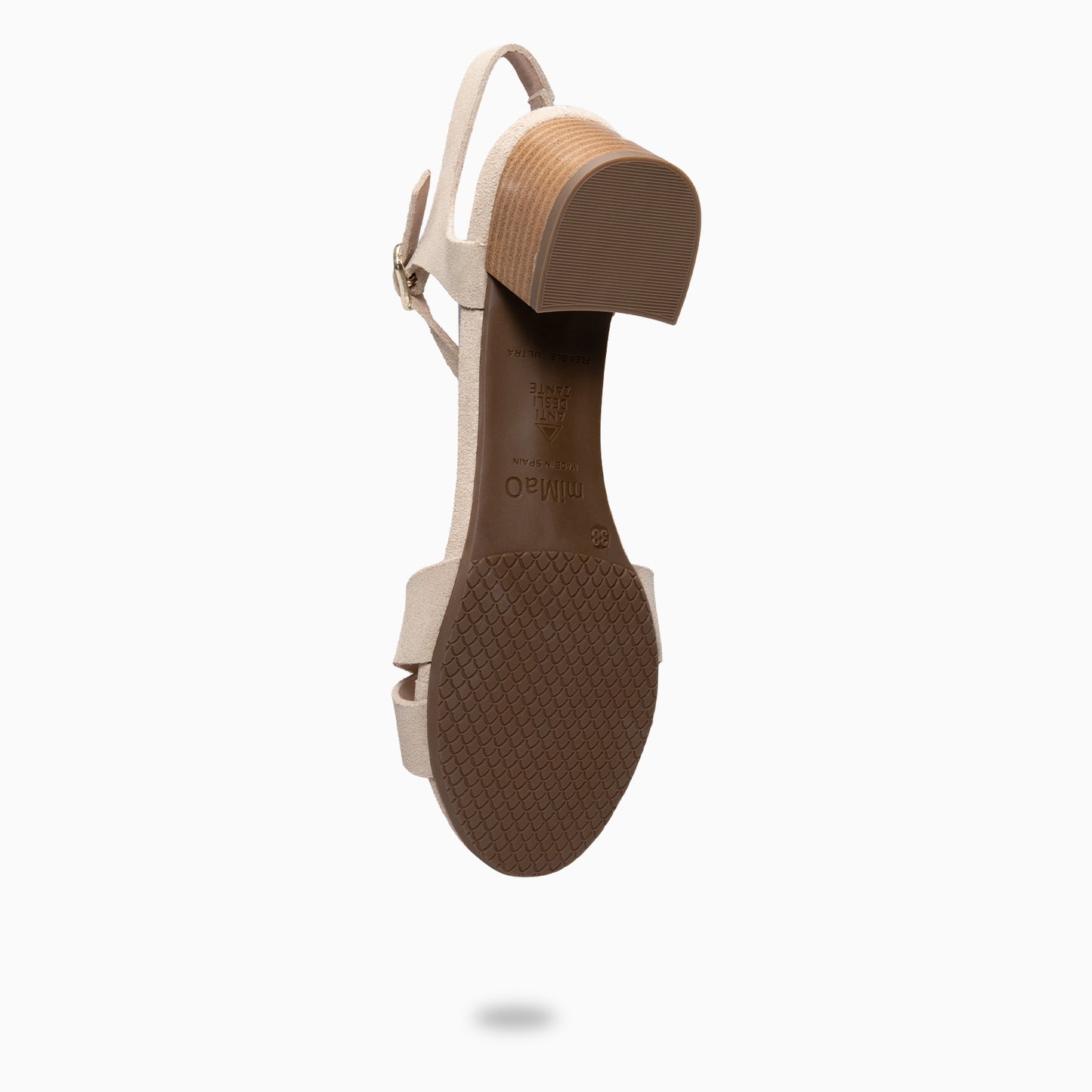 ORIANA - Sandalias de tacón de ante BEIGE