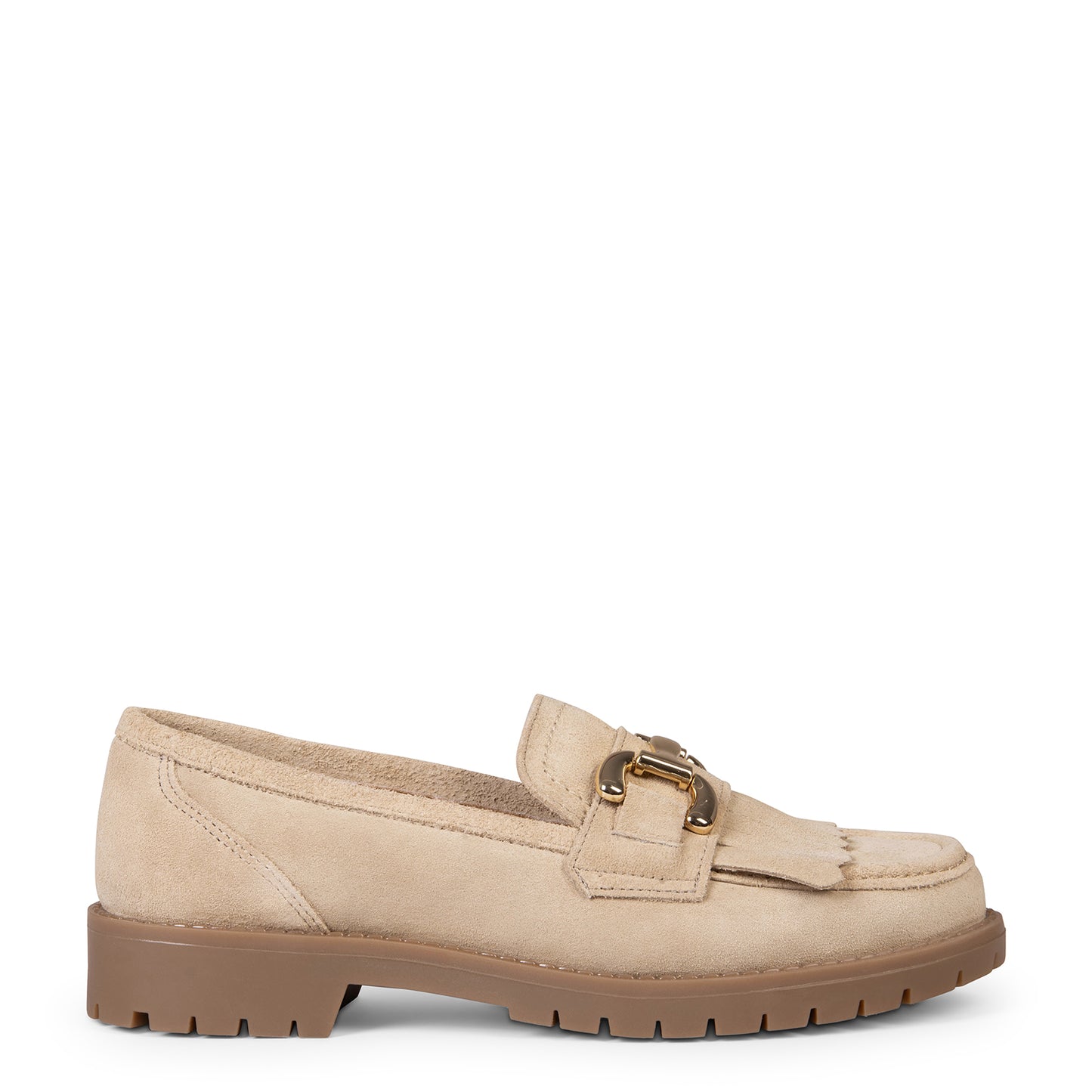 BOLTON - Mocasines suela track BEIGE