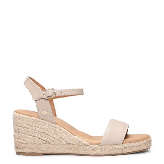 ADRA - Cuñas de esparto abiertas BEIGE