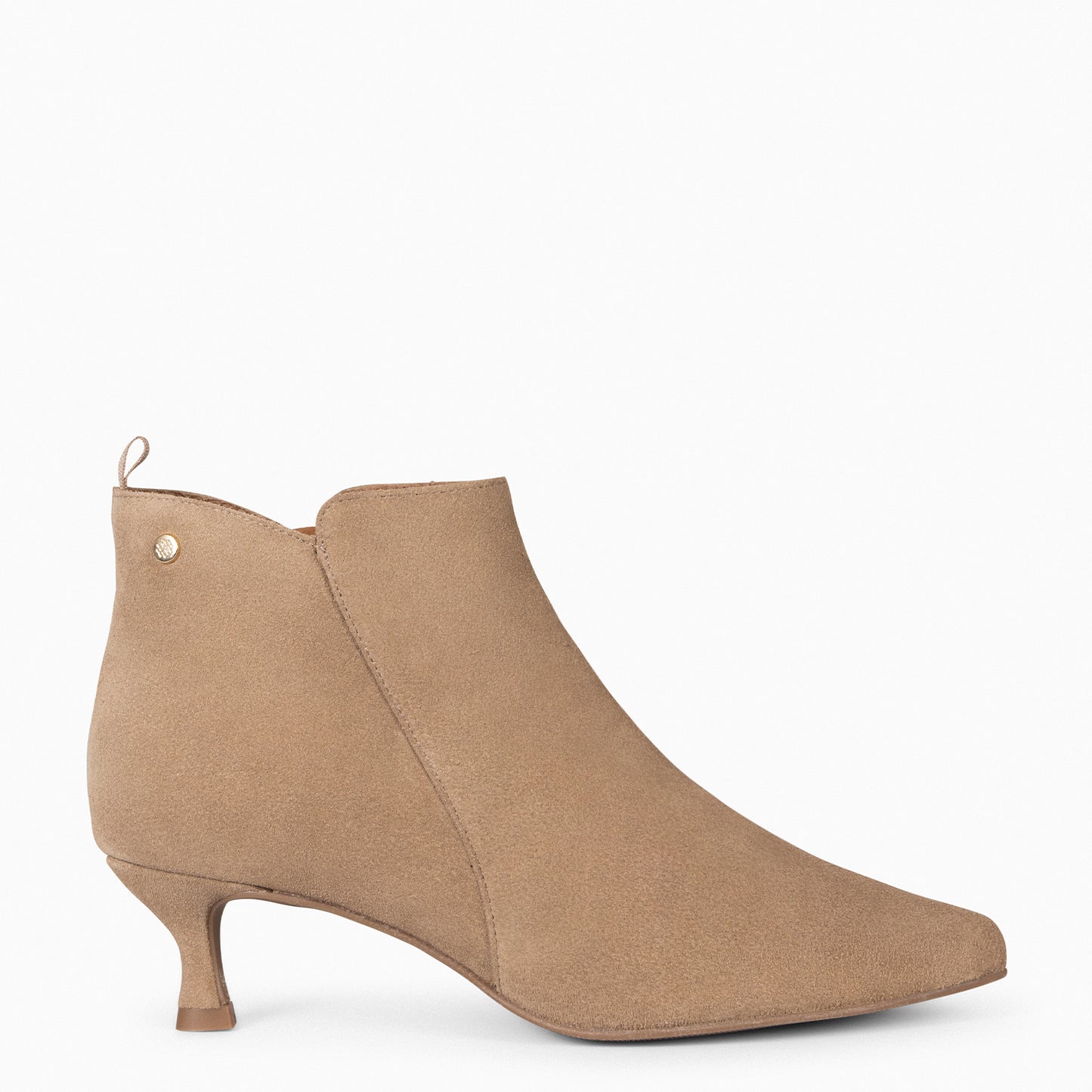 ROYAL – Bottines à petit talon BEIGE