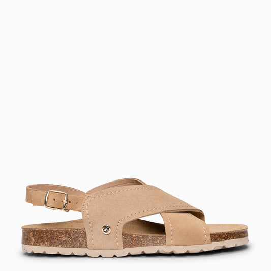 TULUM - Sandalias destalonadas con suela BEIGE