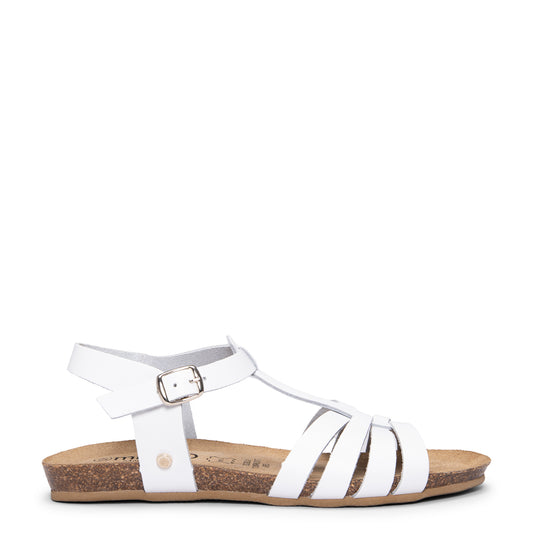 DITA - Sandalias BIO de tiras BLANCO
