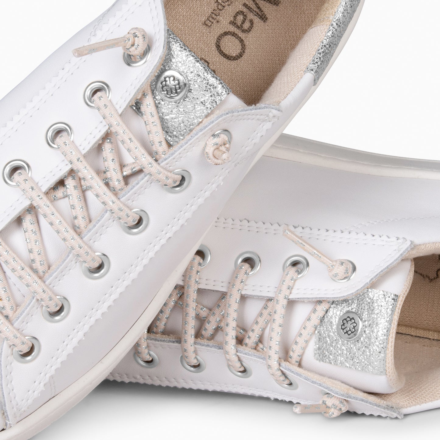 NANTES - Zapatillas Elegantes  PLATA BLANCO