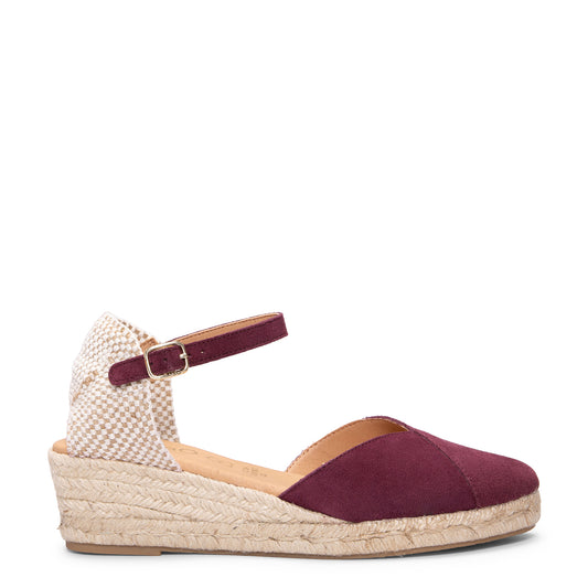 ICA - Cuñas de esparto bajas BURDEOS